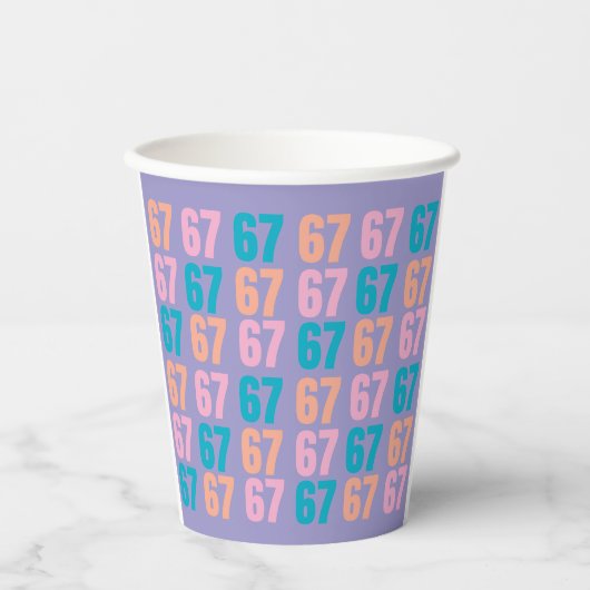 Gobelets En Papier 67 Paper Party Cups (Recto)