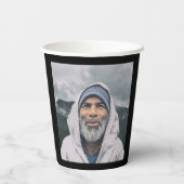 Gobelets En Papier 70e anniversaire Black Gold Photo (Verso)