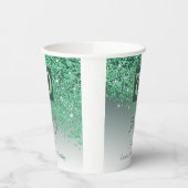 Gobelets En Papier 70e anniversaire Classy Falling Green Parties scin (Gauche)