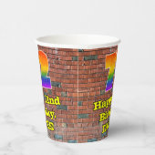 Gobelets En Papier 72e anniversaire : Arc en ciel inspiré par les gra (Droite)