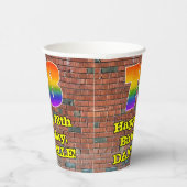 Gobelets En Papier 78e anniversaire : Arc en ciel inspiré par les gra (Droite)