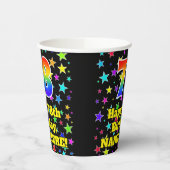 Gobelets En Papier 78e anniversaire : Fun Stars Motif et Rainbow 78 (Gauche)