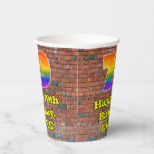 Gobelets En Papier 79e anniversaire : Arc en ciel inspiré par les gra (Droite)