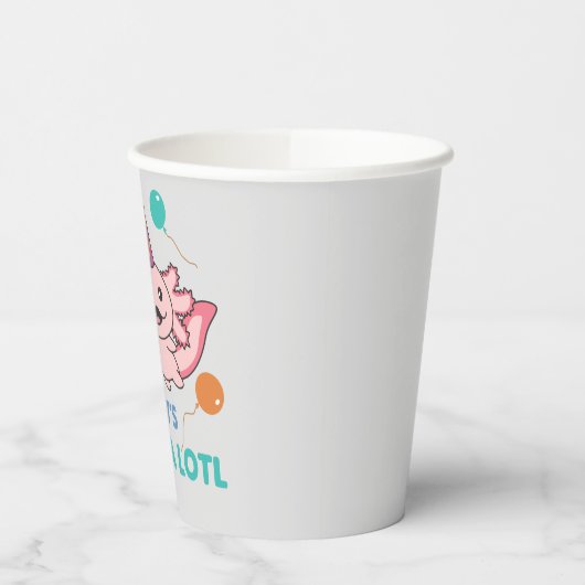 Gobelets En Papier 7e anniversaire Axolotl Sept ans douces Axolotls (Gauche)