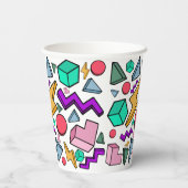 Gobelets En Papier 80s esthétique Vintage rétro (Verso)