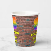 Gobelets En Papier 85e anniversaire : Arc en ciel inspiré par les gra (Gauche)