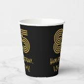 Gobelets En Papier 85e anniversaire : Art Déco Inspiré Look "85" & No (Gauche)