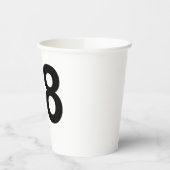 Gobelets En Papier 88 - nombre quatre-vingt-huit (Gauche)