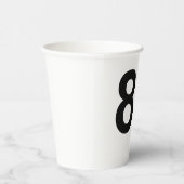 Gobelets En Papier 88 - nombre quatre-vingt-huit (Droite)