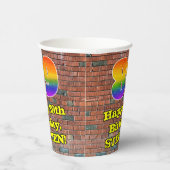 Gobelets En Papier 89e anniversaire : Arc en ciel inspiré par les gra (Droite)