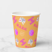 Gobelets En Papier 90's Throwback Pink and Orange (Recto)