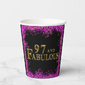 Gobelets En Papier 97e anniversaire (Verso)