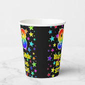 Gobelets En Papier 98e anniversaire : Fun Stars Motif et Rainbow 98 (Gauche)