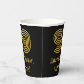 Gobelets En Papier 99th Birthday: Art Deco Inspired Look “99” & Name (Droite)