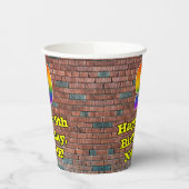 Gobelets En Papier 9e anniversaire : Arc-en-ciel inspiré par les graf (Gauche)