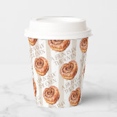 Gobelets En Papier A Bun in the Oven Cinnamon Roll Theme Baby Shower (Recto)
