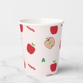 Gobelets En Papier A est pour rose pomme (Gauche)