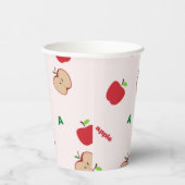 Gobelets En Papier A est pour rose pomme (Droite)