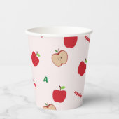 Gobelets En Papier A est pour rose pomme (Recto)