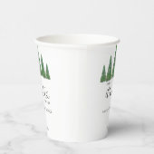 Gobelets En Papier À feuillage persistant bébé de Noël il fait froid  (Droite)