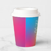 Gobelets En Papier À la future Mme Holographique Enterrement de Vie d (Droite)