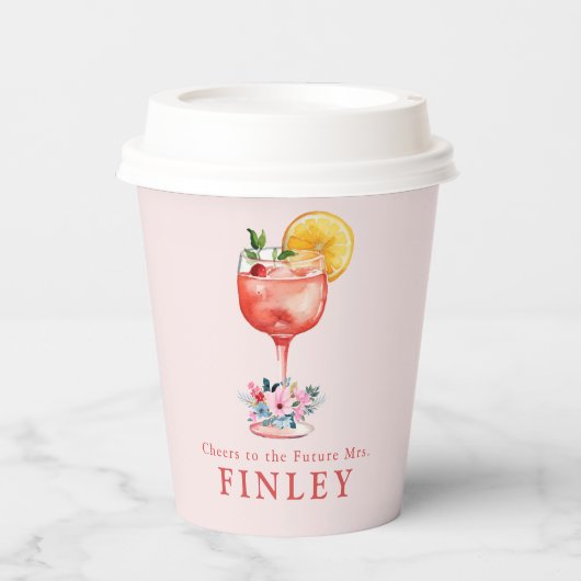 Gobelets En Papier À la future Mme Rose Clair (Recto)