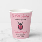 Gobelets En Papier A Little Love Bug Is On The Way Ladybug (Recto)