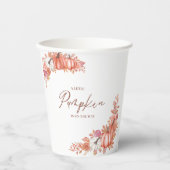 Gobelets En Papier A Little Pumpkin Is On the Way Table Top Plaque (Recto)