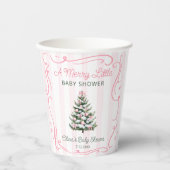 Gobelets En Papier A Merry Little Christmas Tree Baby Shower (Recto)