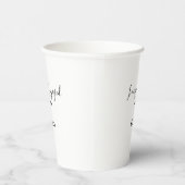 Gobelets En Papier À mon époque fiancée ajouter nom date fiançailles (Droite)