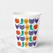 Gobelets en papier à motif Halloween (Verso)