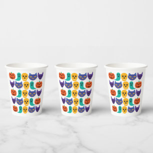 Gobelets en papier à motif Halloween