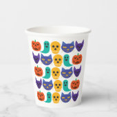Gobelets en papier à motif Halloween (Recto)