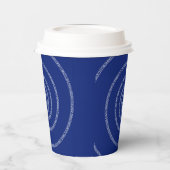 Gobelets En Papier A sPIral pour Pi sur Blue (Gauche)