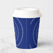 Gobelets En Papier A sPIral pour Pi sur Blue (Droite)