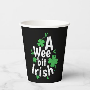 Gobelets En Papier A Wee bit Irish St. Patricks Day