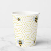 Gobelets En Papier Abeille aquarelle Motif (Verso)