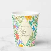 Gobelets En Papier Abeille de miel, coccinelle, papillon, libellule & (Recto)