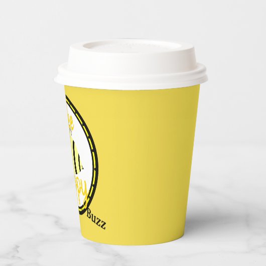 Gobelets En Papier Abeille Joyeuse Bumble Jaune Bee (Gauche)
