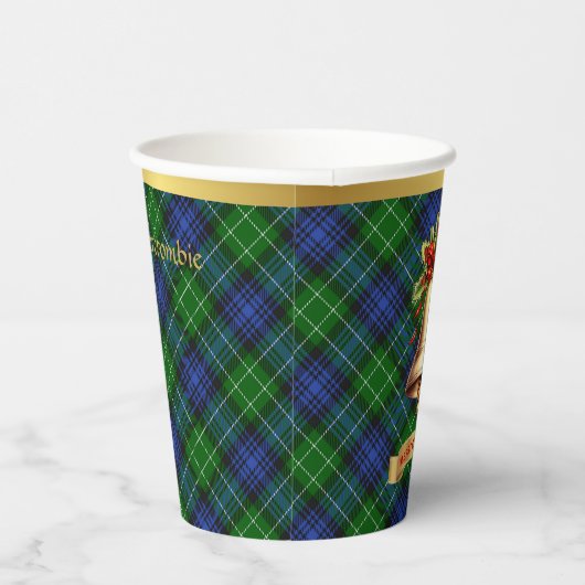 Gobelets En Papier Abercrombie Tartan personnalisé Noël (Droite)