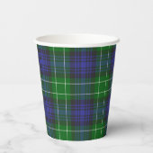 Gobelets En Papier Abercrombie Tartan Scottish Plaid Motif (Verso)
