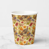 Gobelets En Papier Abondance de Thanksgiving (Gauche)