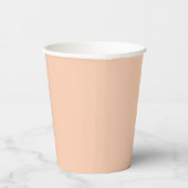 Gobelets En Papier abricot couleur (Droite)