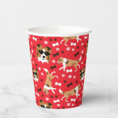 Gobelets En Papier Abris Shetland Sheepdog Collie Chien (Gauche)