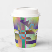 Gobelets En Papier Abstract Art Elemental Birthday Party (Gauche)