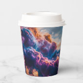 Gobelets En Papier Abstract Space Nebula Art - Colorful Cosmic (Verso)