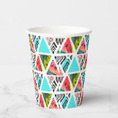 Gobelets En Papier Abstrait coloré Motif tropical (Droite)