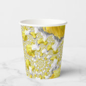 Gobelets En Papier Abstrait Gold Fractal (Verso)