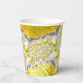 Gobelets En Papier Abstrait Gold Fractal (Droite)