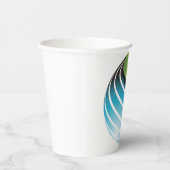 Gobelets En Papier Abstrait Green and Blue Globe Modern Earth (Droite)